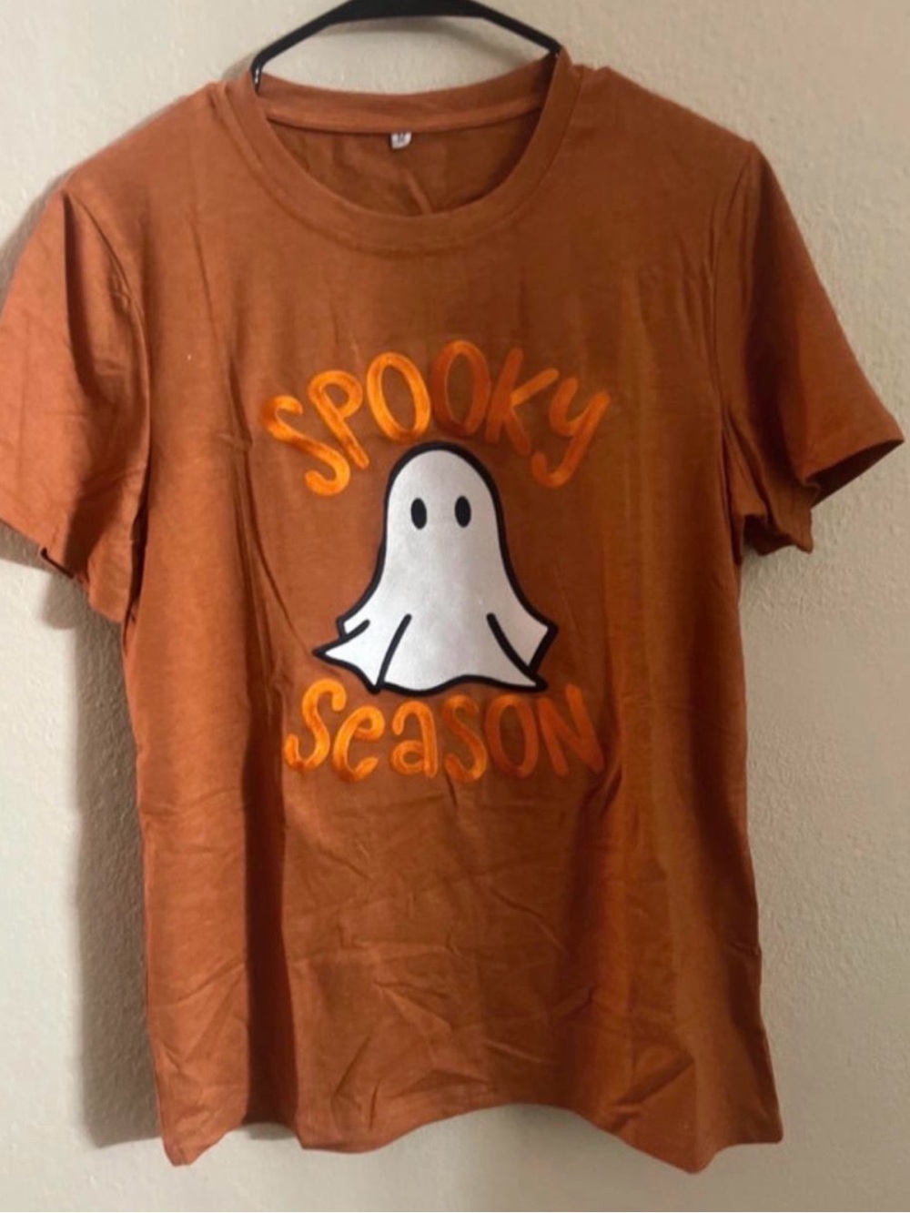 Kids Spooky Season Ghost T-Shirt - Orange